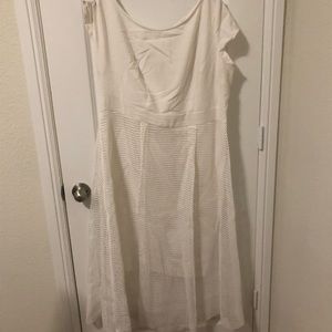 Ivory honeycomb dress
